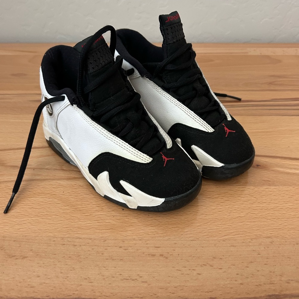 Kids Jordans Black and White Sneakers